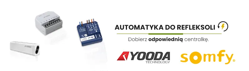 Wybierz automatykę do rolet screen czyli refleksoli - sterowanie za pomocą przełącznika lub pilota